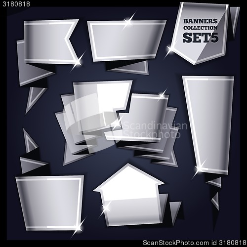 Image of Silver Speech Bubbles Collection Set5