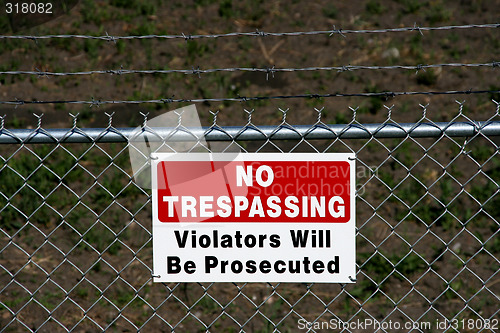 Image of No trespassing - private property
