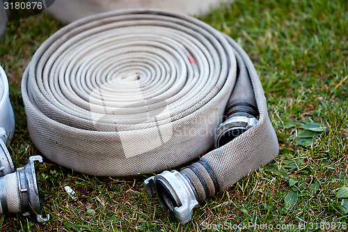 Image of rolled fire hose