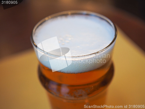 Image of Pint of British ale beer