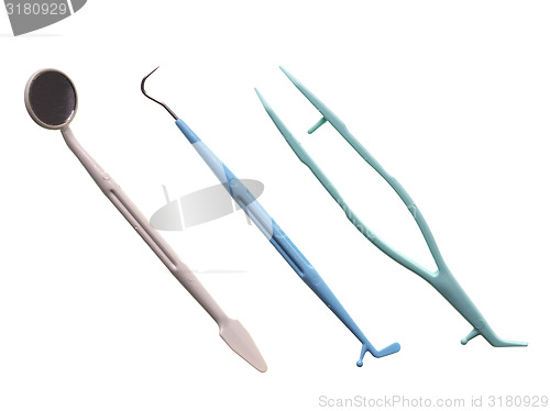 Image of Dentist tools isolated