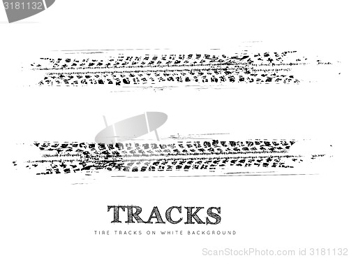 Image of Tire tracks background