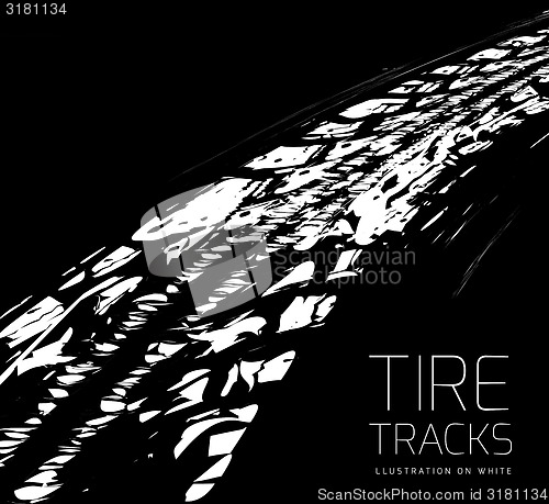 Image of Tire tracks background