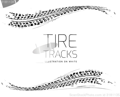 Image of Tire tracks background