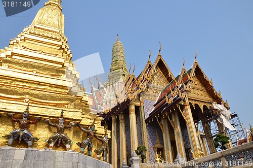 Image of A golden pagoda, Grand Palace, Bangkok