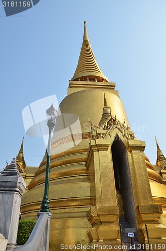 Image of A golden pagoda, Grand Palace, Bangkok