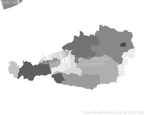 Image of Map of Austria