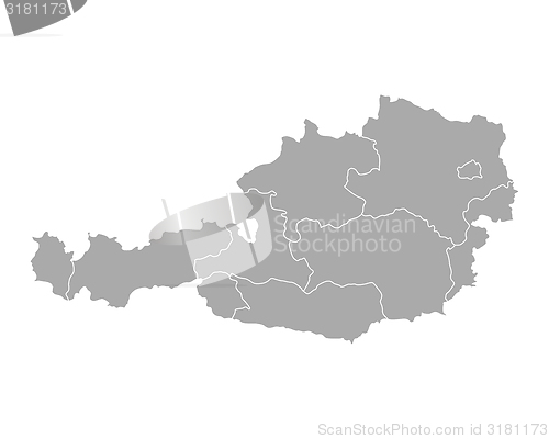 Image of Map of Austria