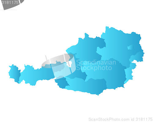 Image of Map of Austria