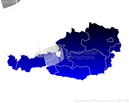 Image of Map of Austria