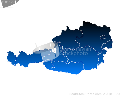 Image of Map of Austria