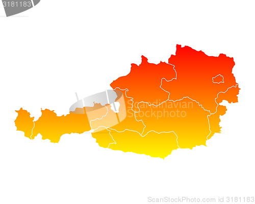 Image of Map of Austria