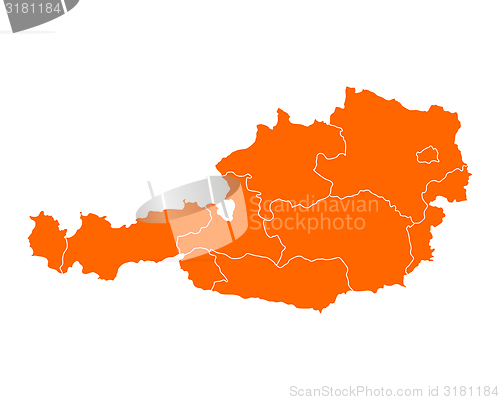 Image of Map of Austria