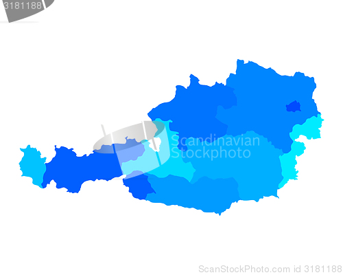 Image of Map of Austria