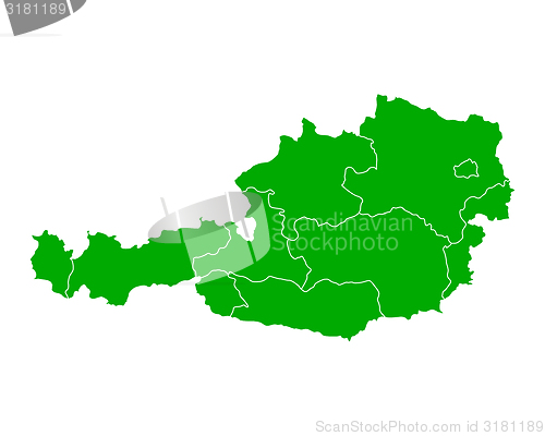 Image of Map of Austria