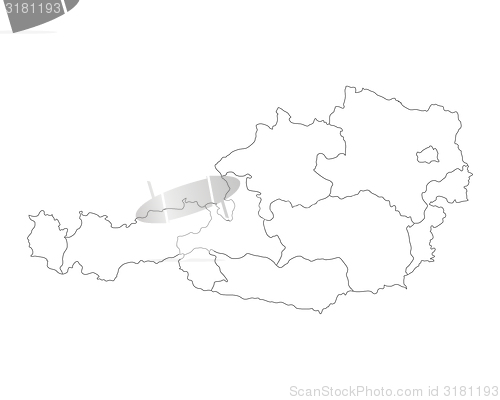 Image of Map of Austria