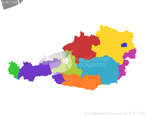 Image of Map of Austria