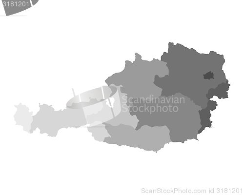 Image of Map of Austria