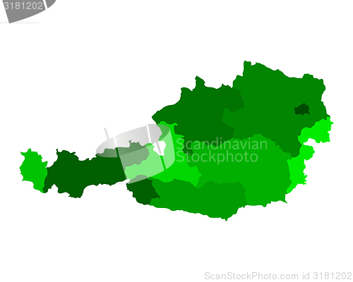 Image of Map of Austria
