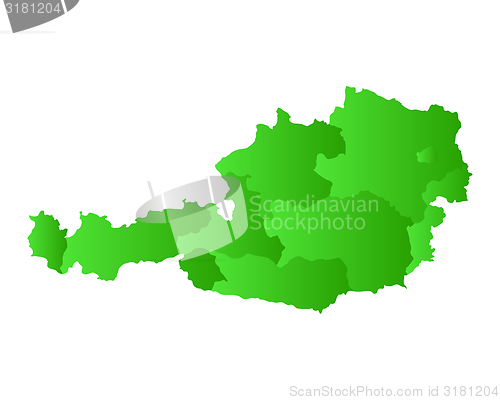 Image of Map of Austria