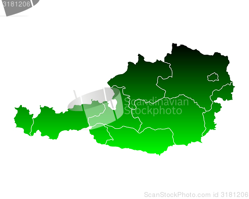 Image of Map of Austria