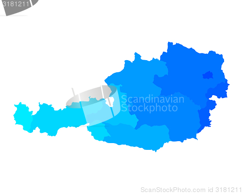 Image of Map of Austria