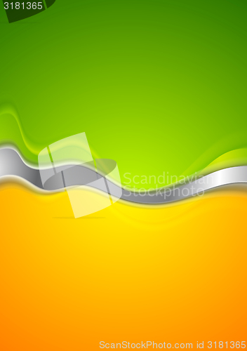 Image of Abstract green and orange background