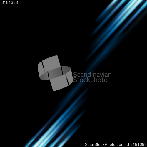 Image of Conceptual dark blue stripes vector background