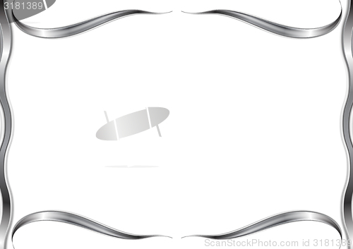 Image of Abstract wavy pattern frame