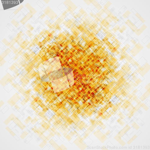 Image of Abstract tech orange texture background