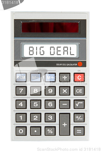 Image of Old calculator - big deal