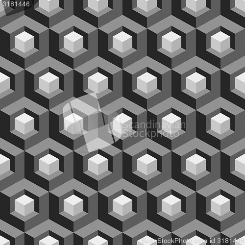 Image of Honeycomb background 3d. Mosaic. 