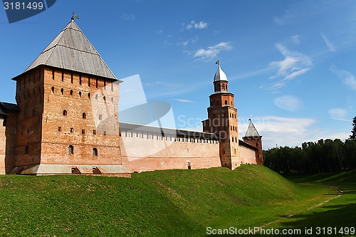 Image of  fortress wall of the Novgorod Kremlin