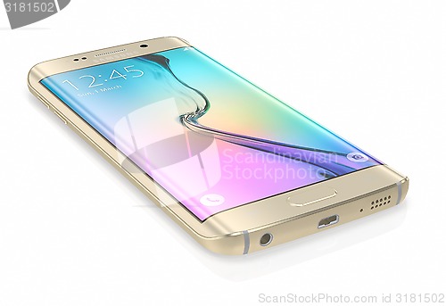 Image of Gold Platinum Samsung Galaxy S6 Edge