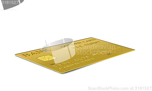 Image of gult kreditkort isolerade