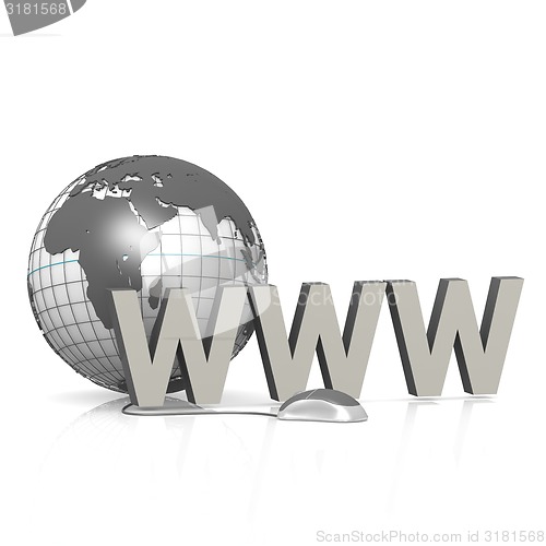 Image of WWW with globe