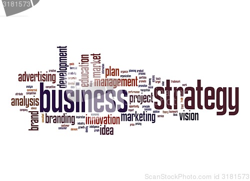 Image of Business strategy word cloud
