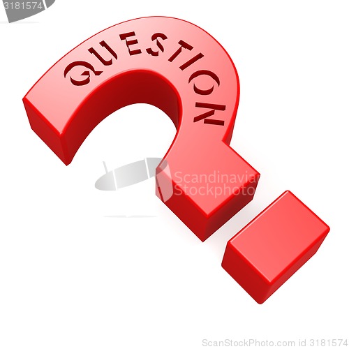 Image of Red question mark