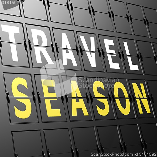 Image of Airport display travel season