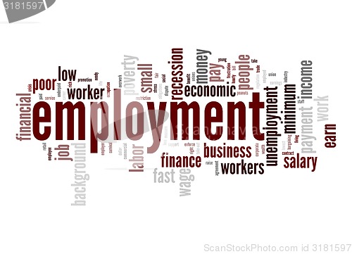 Image of Employment word cloud