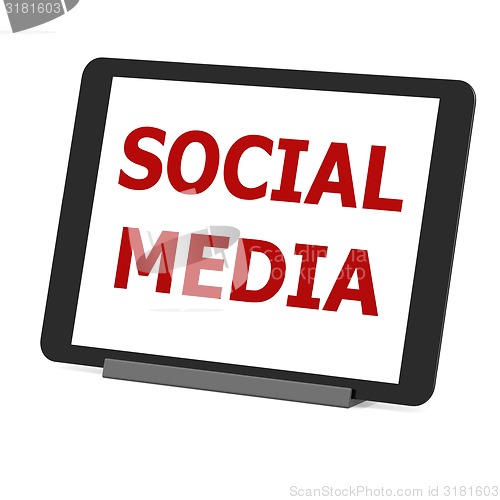 Image of Tablet social media