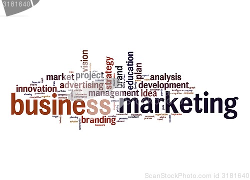 Image of Business marketing word cloud