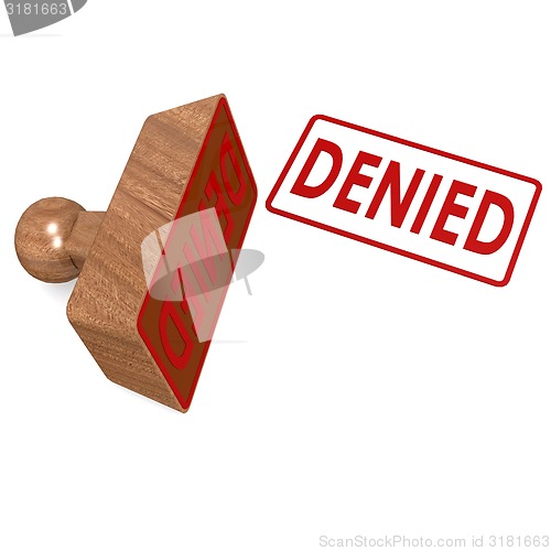 Image of Denied stamp