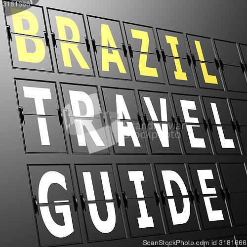 Image of Airport display Brazil travel guide