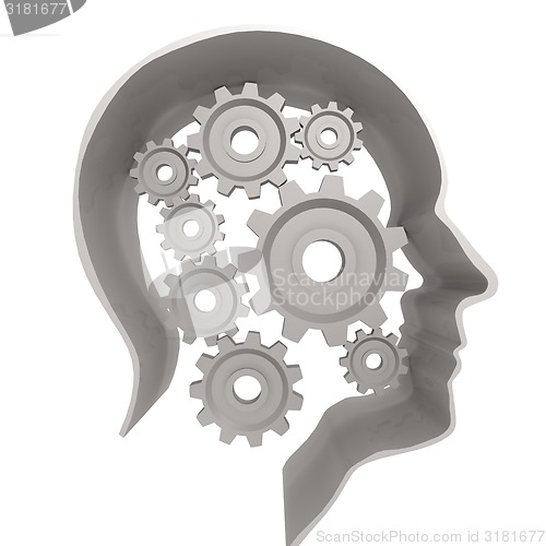 Image of Human head gear white