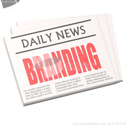 Image of Newspaper branding