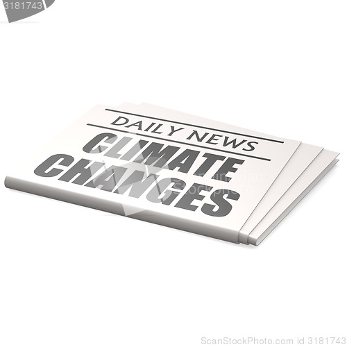 Image of Newspaper climate changes