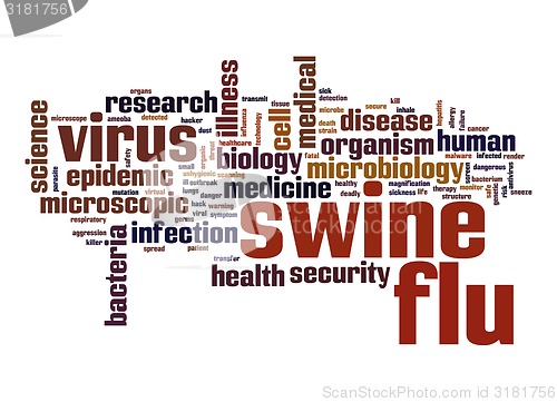 Image of Swine flu word cloud