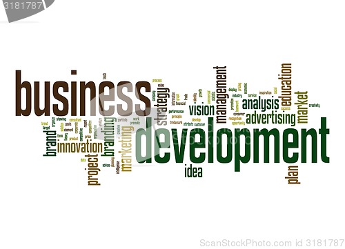 Image of Business development word cloud