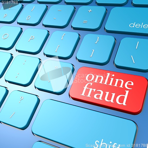 Image of Online fraud keyboard